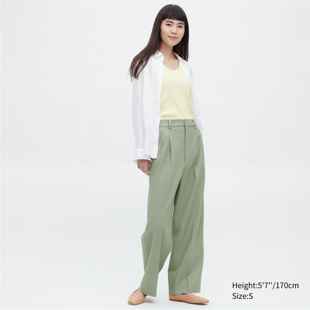 Uniqlo Wide Fit Pleated Pants